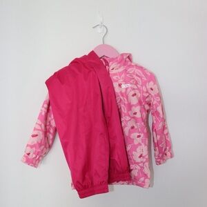 Gusti floral rain jacket and pant set